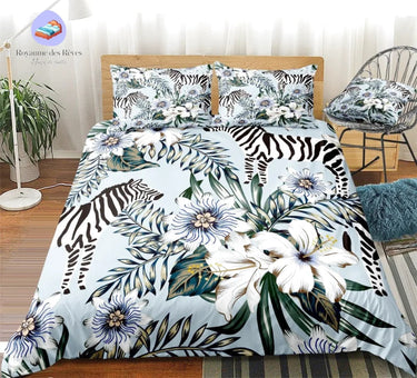 Housse de Couette Jungle Zèbre